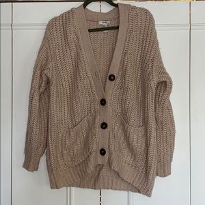 Oversized cable knit sweater